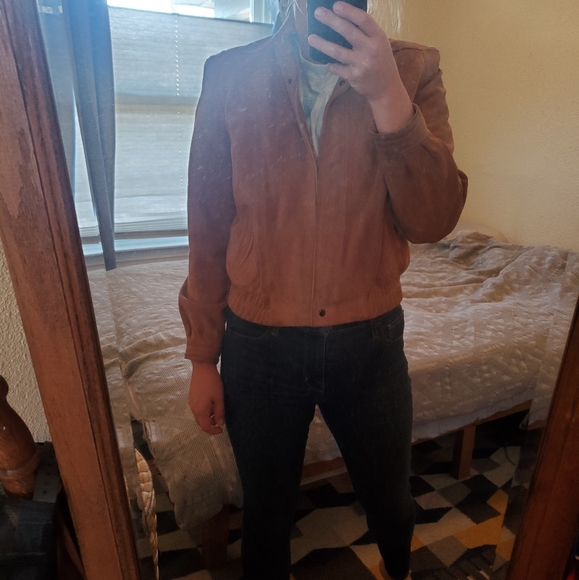 Vintage Brown Bomber Jacket - Picture 9 of 9